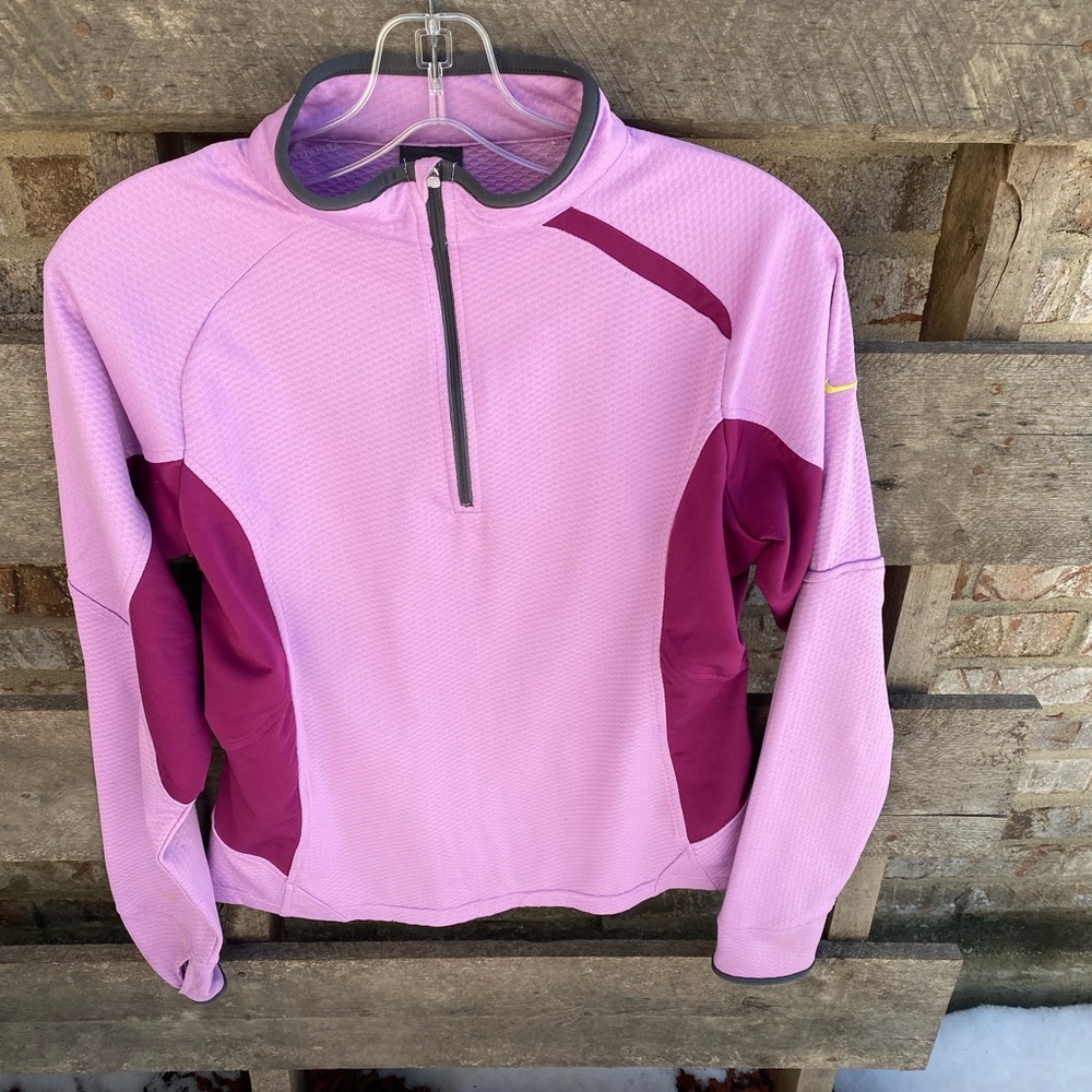 Nike running half zip athletic shirt small
